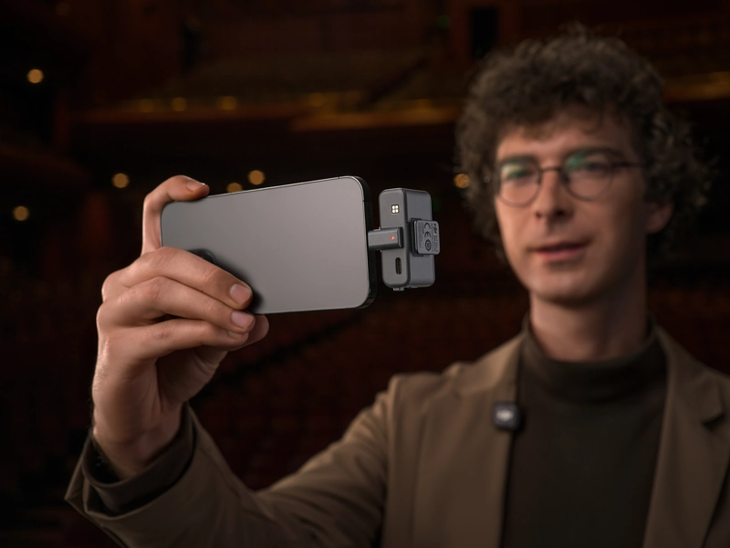 Dji mic 3 with phone