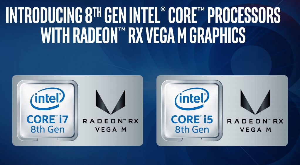 Intel Core 8th with Radeon RX Vega M