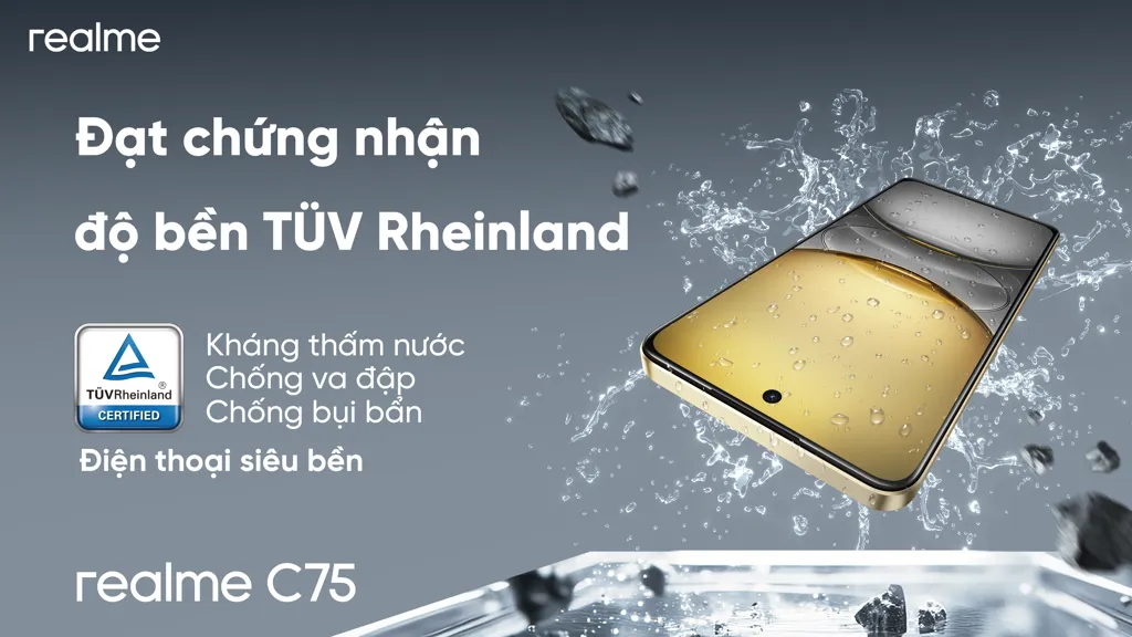 Realme C75 Tuv Rheinland Cerf