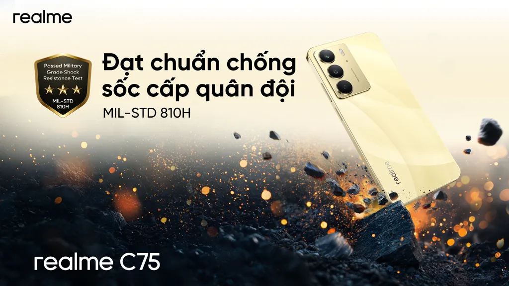 Realme C75 Mil Std 810h