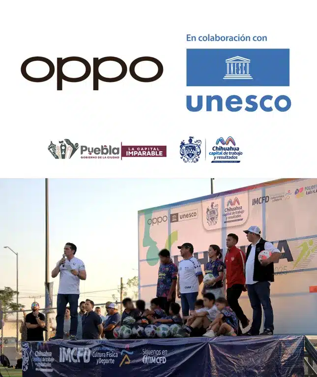 04oppo is partnering with unesco the municipal institutes of sports of puebla and chihuahua to support aspiring young football players in the country
