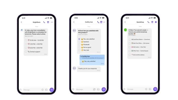 Viber list messages