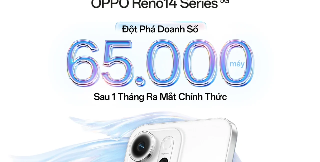 65k may reno14 series ban ra sau mot thang mo ban