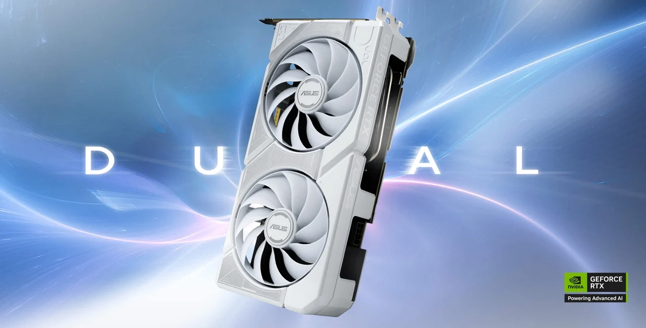 Dual geforce rtx 5060 white edition 001