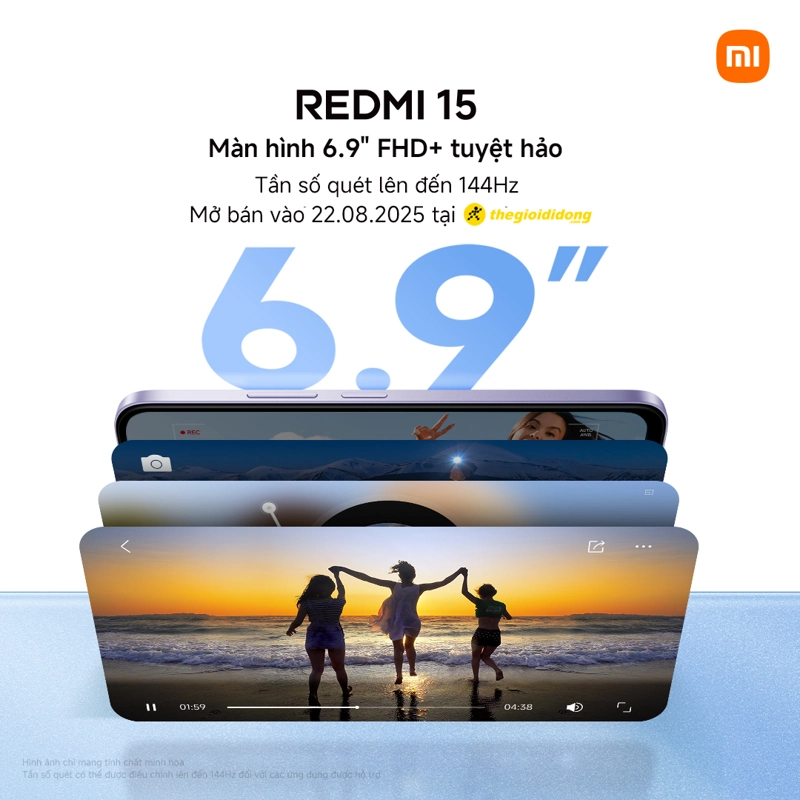 Redmi 15 manhinh