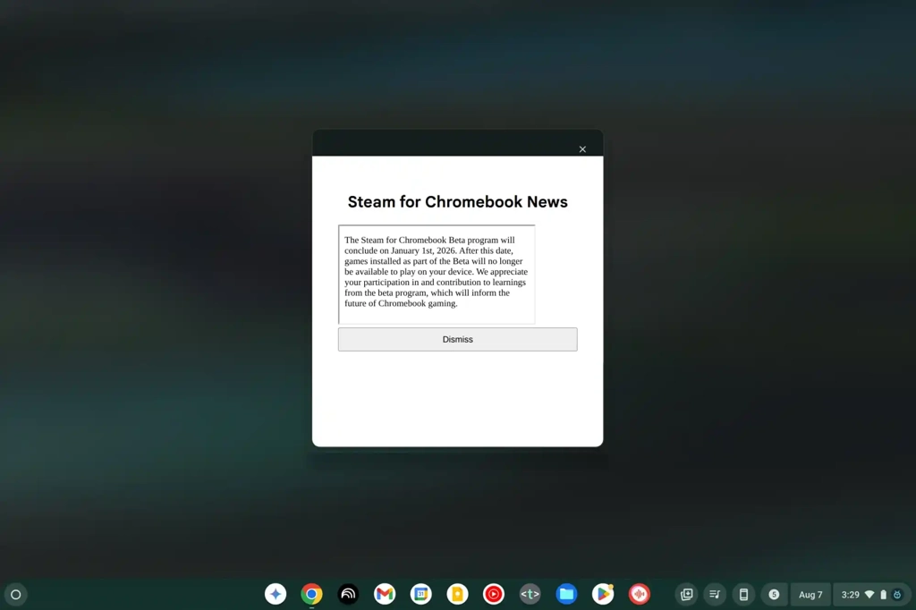 Steam chromebook