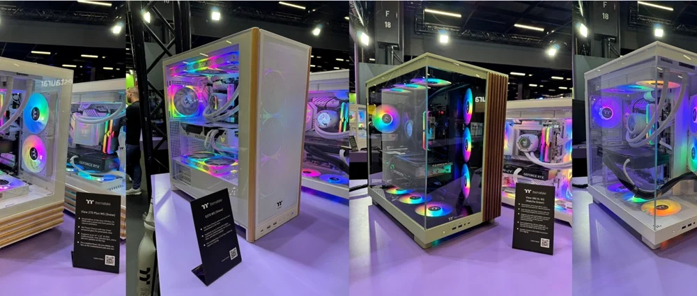 Thermaltake brings the modern nordic wood series to europe at gamescom 2025