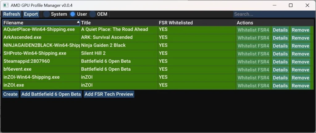 Amd gpu profile manager