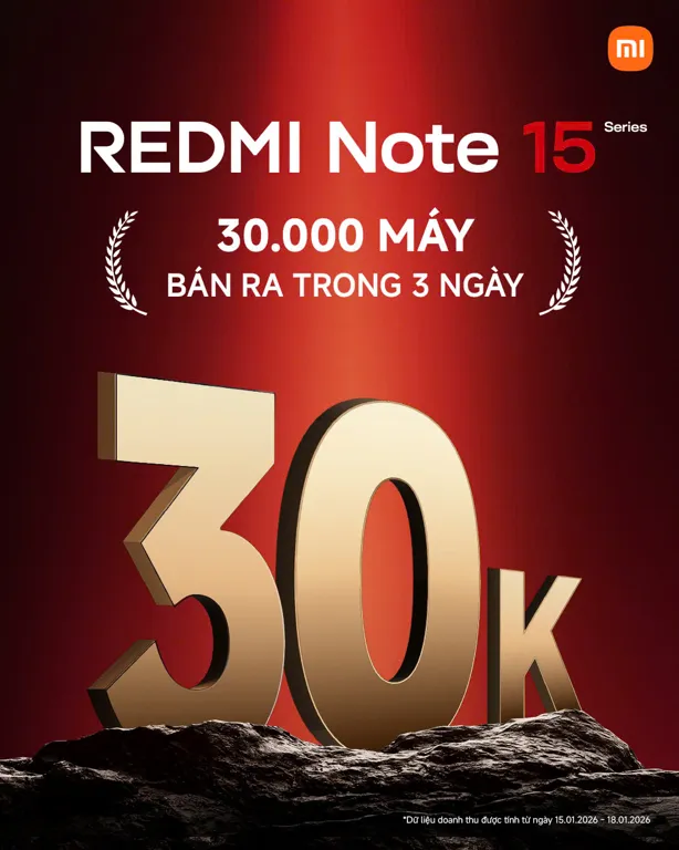 Redmi note 15 series xac lap ky luc moi