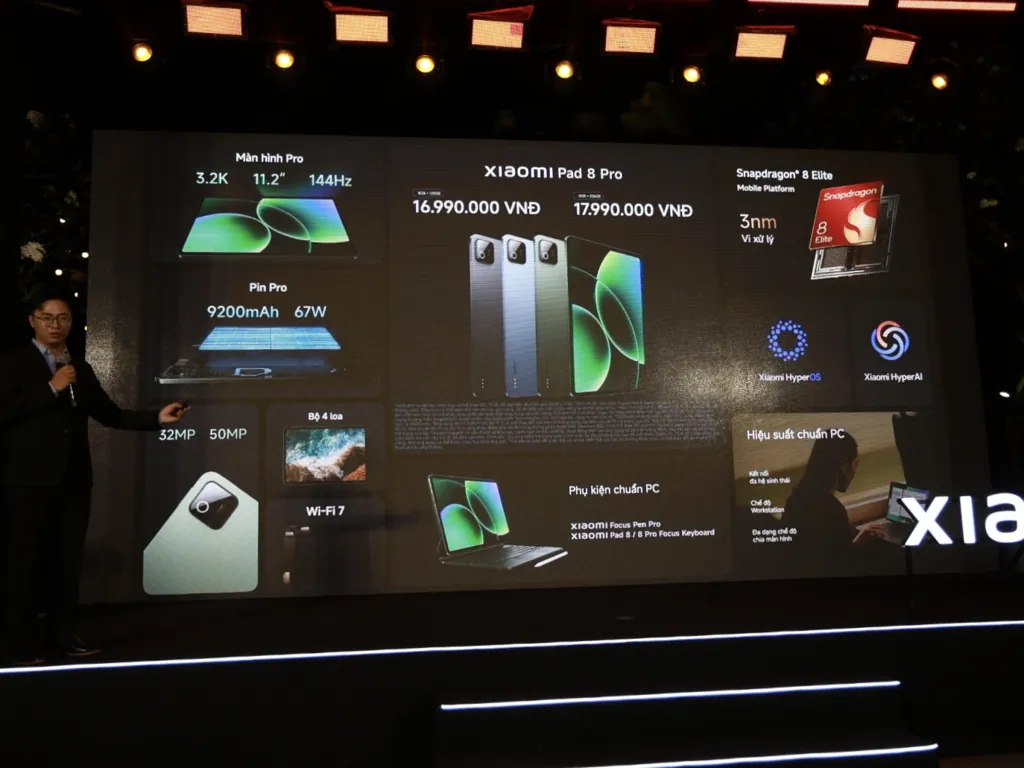 Xiaomi pad 8 pro spec