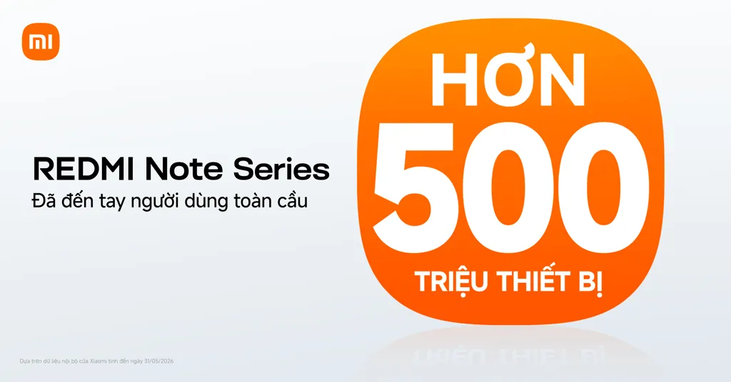 500 trieu redmi note ban ra tren toan cau